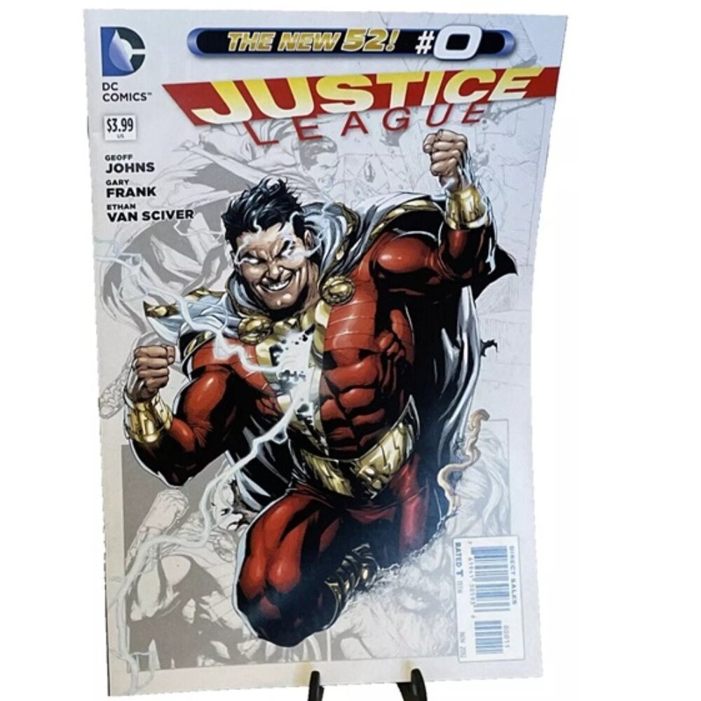 Justice League Vol 2 #0 SHAZAM! 2012 Gary Frank Cover Geoff Johns Writer